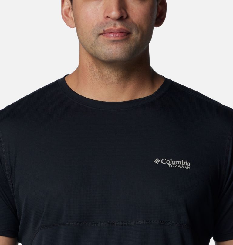 Men's Cirque River Short Sleeve Crew Shirt, Color: Black, image 4