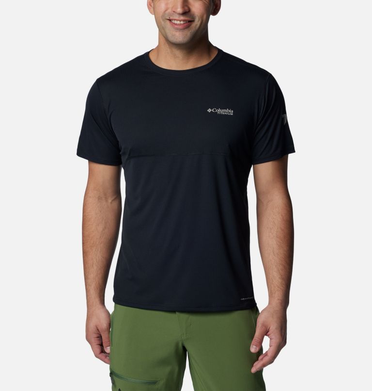 Thumbnail: Men's Cirque River Short Sleeve Crew Shirt, Color: Black, image 1
