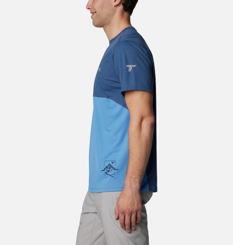 T-shirt col rond imprimé à manches courtes Cirque River pour homme, Color: Dark Mountain Skyler, image 3