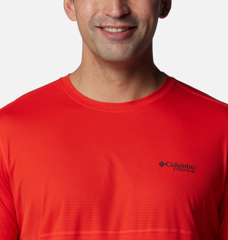 T-shirt col rond imprimé à manches courtes Cirque River pour homme, Color: Spicy, image 4