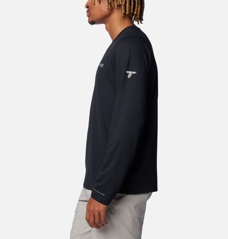 Men's Summit Valley Long Sleeve Crew Shirt, Color: Black, image 2