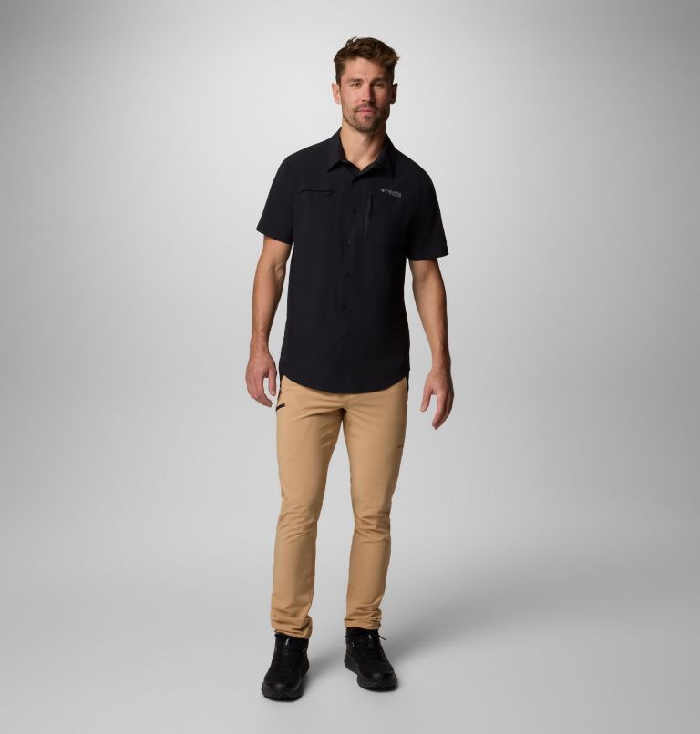 Men's Summit Valley Woven Short Sleeve Shirt, Color: Black, image 2