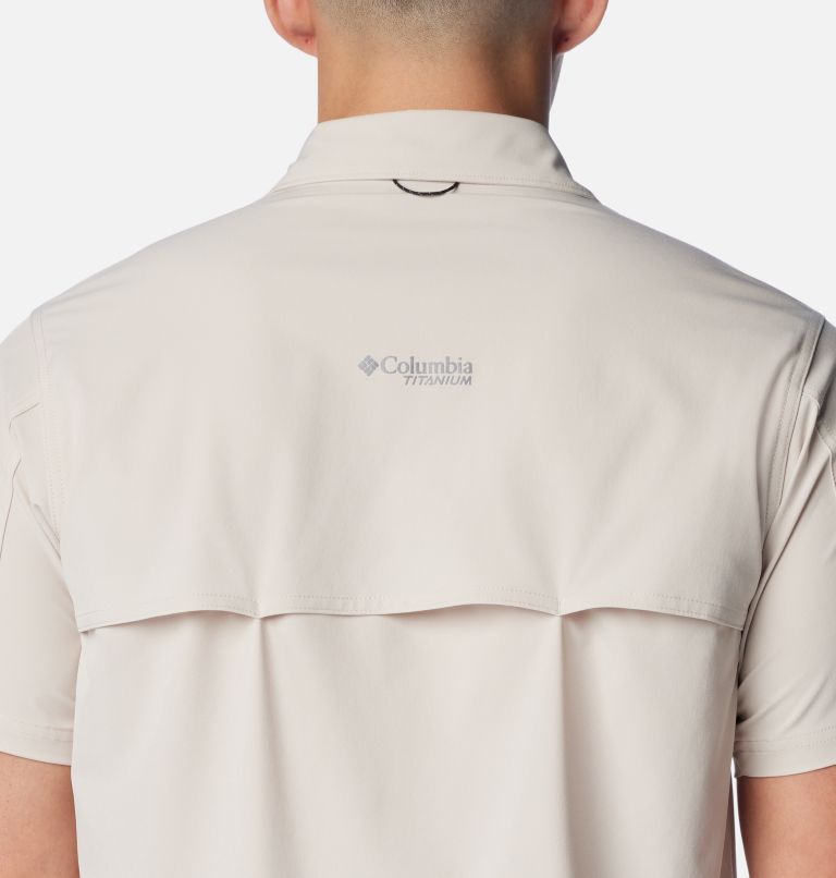 Men's Summit Valley Woven Short Sleeve Shirt, Color: Dark Stone, image 5