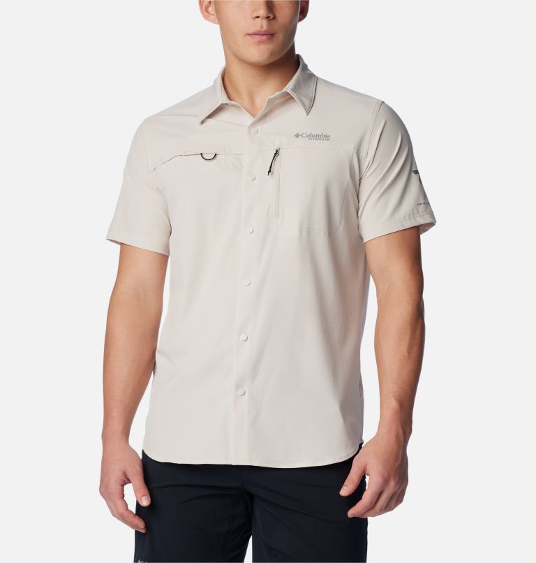 Men's Summit Valley Woven Short Sleeve Shirt, Color: Dark Stone, image 1