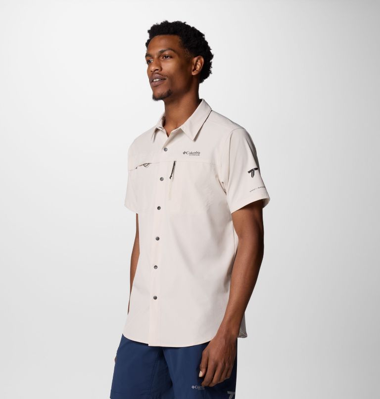 Men's Summit Valley Woven Short Sleeve Shirt, Color: Dark Stone, image 4