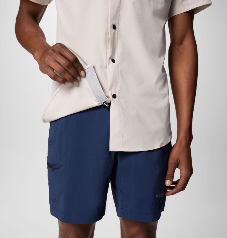 Men's Summit Valley Woven Short Sleeve Shirt, Color: Dark Stone, image 7
