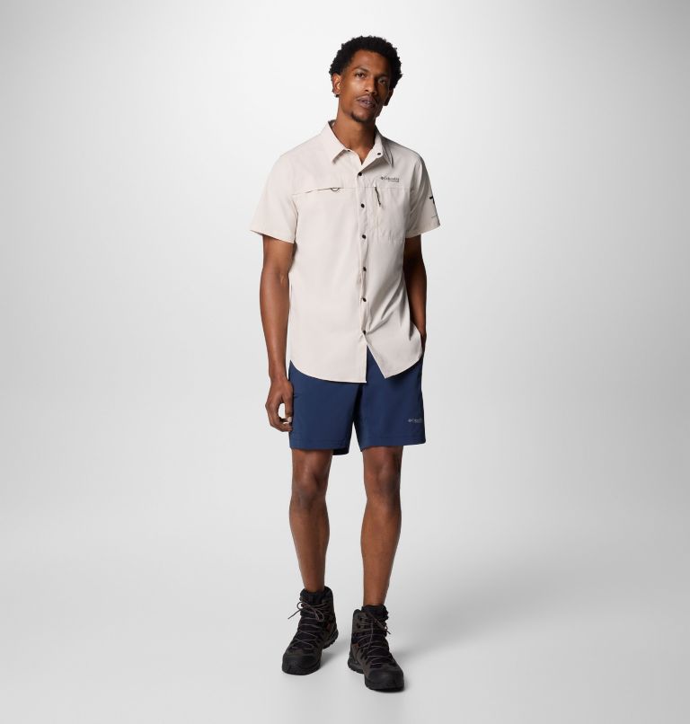 Men's Summit Valley Woven Short Sleeve Shirt, Color: Dark Stone, image 2