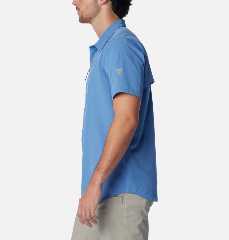 Men's Summit Valley Woven Short Sleeve Shirt, Color: Skyler, image 3