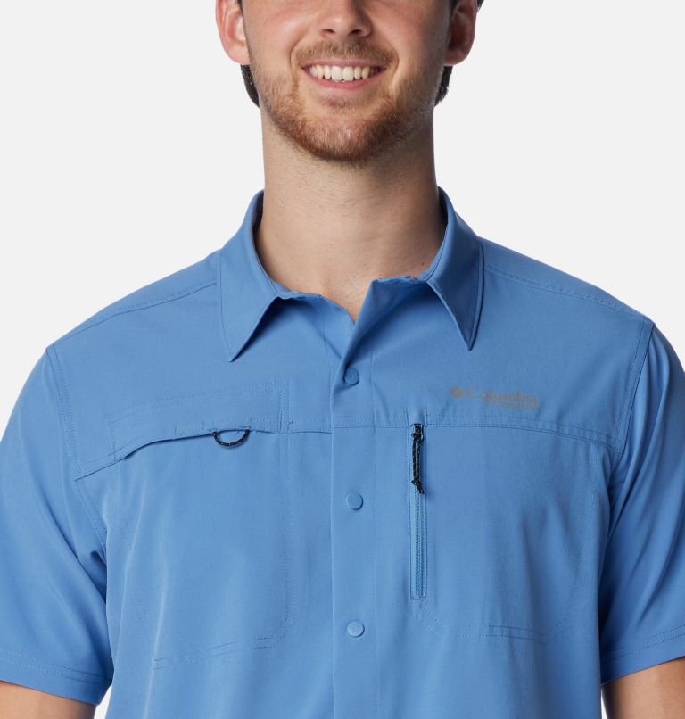 Men's Summit Valley Woven Short Sleeve Shirt, Color: Skyler, image 4