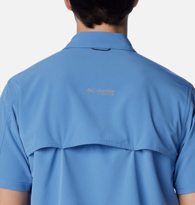Men's Summit Valley Woven Short Sleeve Shirt, Color: Skyler, image 5