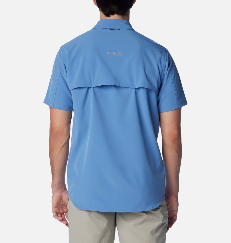 Columbia Men's Summit Valley Woven Short Sleeve Shirt - L - Blue