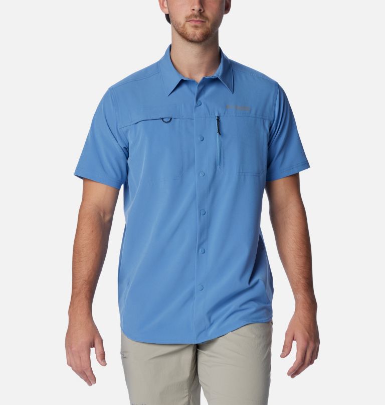 Men's Summit Valley Woven Short Sleeve Shirt, Color: Skyler, image 1