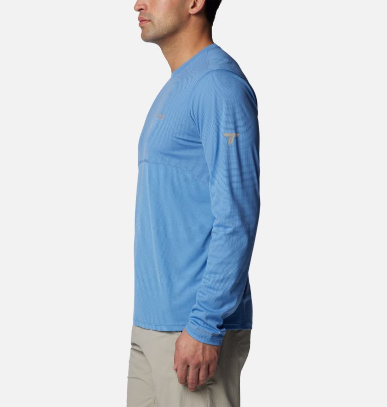 Men's Cirque River Long Sleeve Crew Shirt, Color: Skyler, image 3