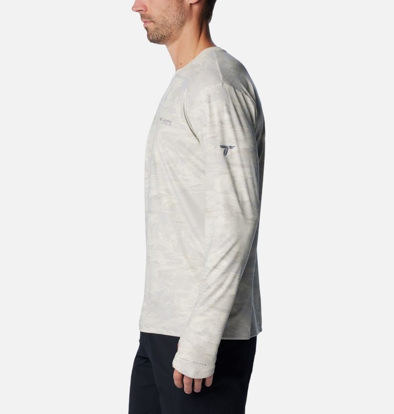 T-shirt col rond à manches longues Summit Valley Sun Deflector pour homme, Color: Dark Stone Beachwood, image 3