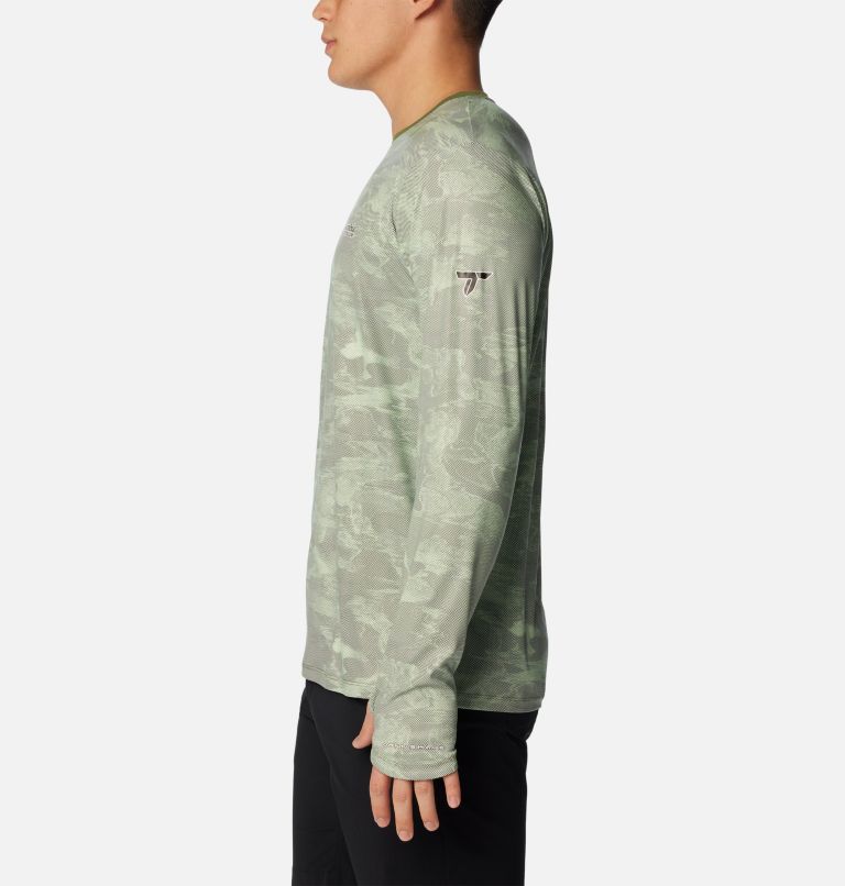 Men's Summit Valley Sun Deflector Long Sleeve Crew, Color: Canteen Beachwood, image 3