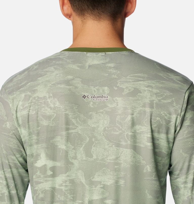 Men's Summit Valley Sun Deflector Long Sleeve Crew, Color: Canteen Beachwood, image 5