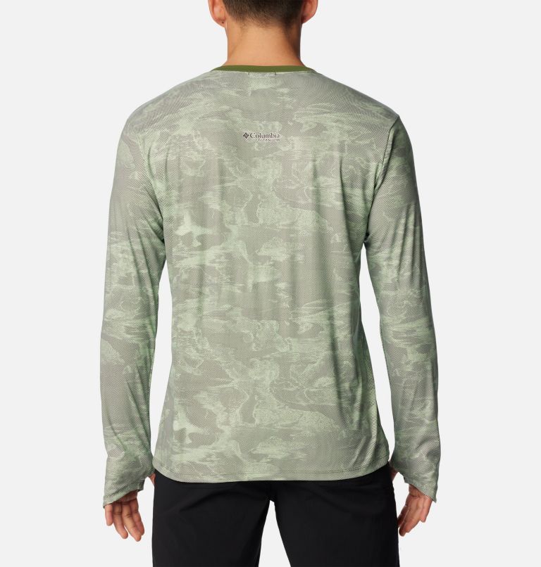 Men's Summit Valley Sun Deflector Long Sleeve Crew, Color: Canteen Beachwood, image 2