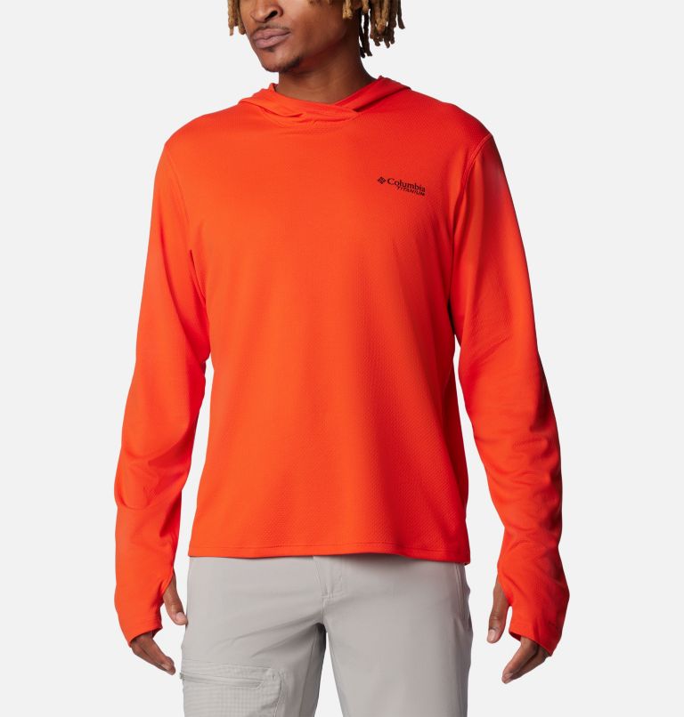 Men's Summit Valley Technical Hoodie, Color: Spicy, image 1