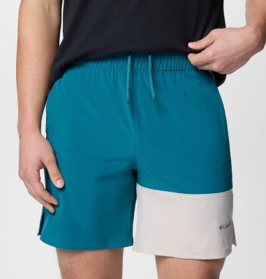 Columbia Hike Colour Block Wander-Shorts für Männer, Color: River Blue, Dark Stone, image 8
