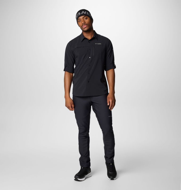 Men's Summit Valley Woven Long Sleeve Shirt, Color: Black, image 3