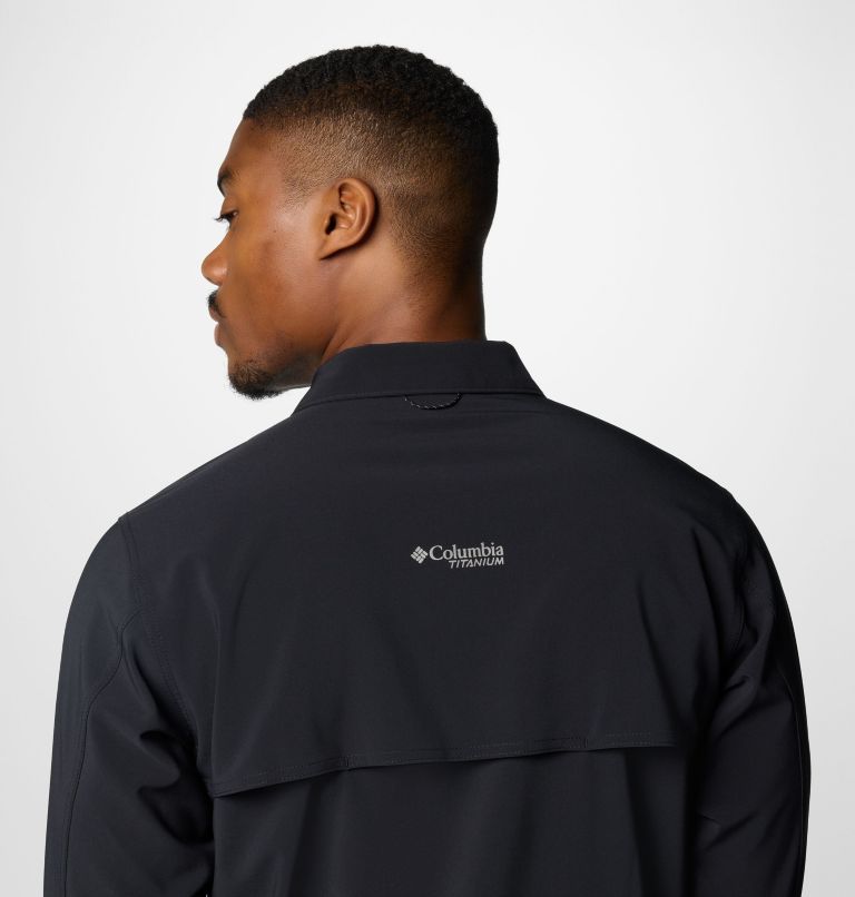 Men's Summit Valley Woven Long Sleeve Shirt, Color: Black, image 6