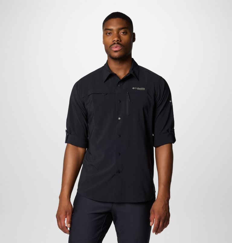 Men's Summit Valley Woven Long Sleeve Shirt, Color: Black, image 8