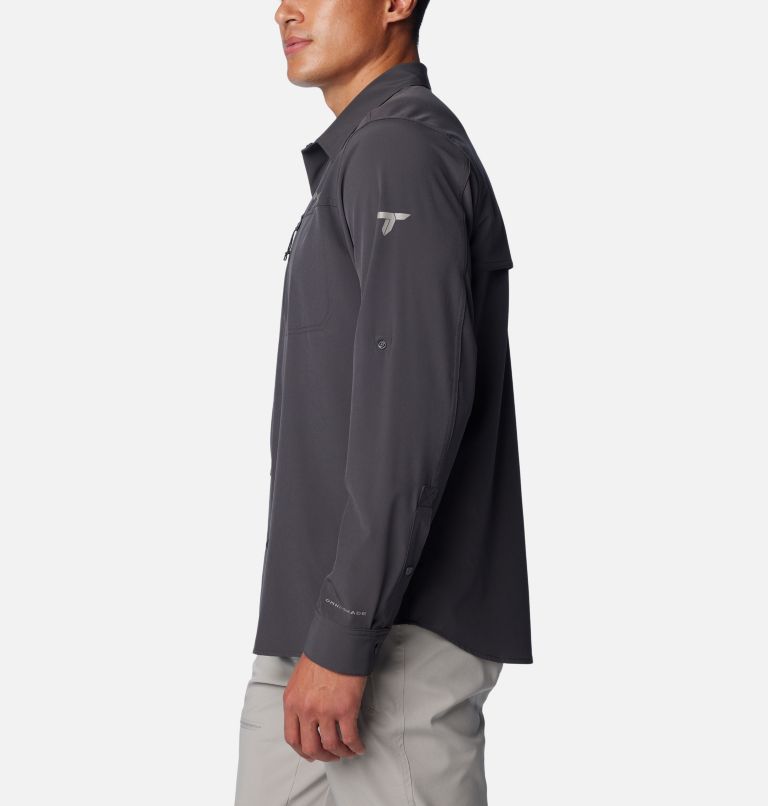 Men's Summit Valley Woven Long Sleeve Shirt, Color: Shark, image 3