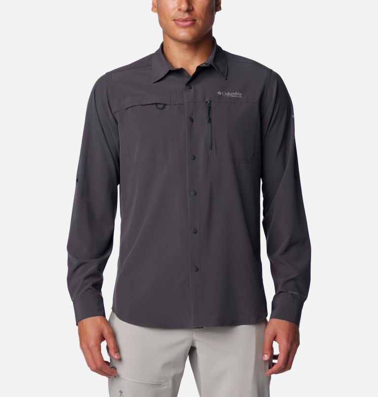 Men's Summit Valley Woven Long Sleeve Shirt, Color: Shark, image 1