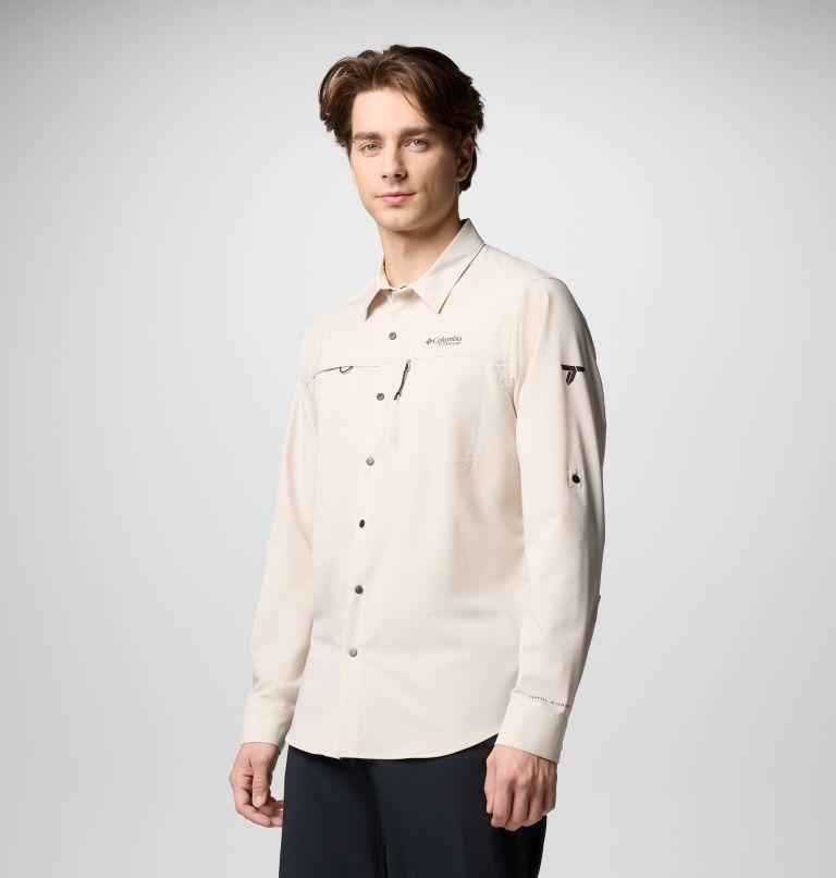 Men's Summit Valley Woven Long Sleeve Shirt, Color: Dark Stone, image 4