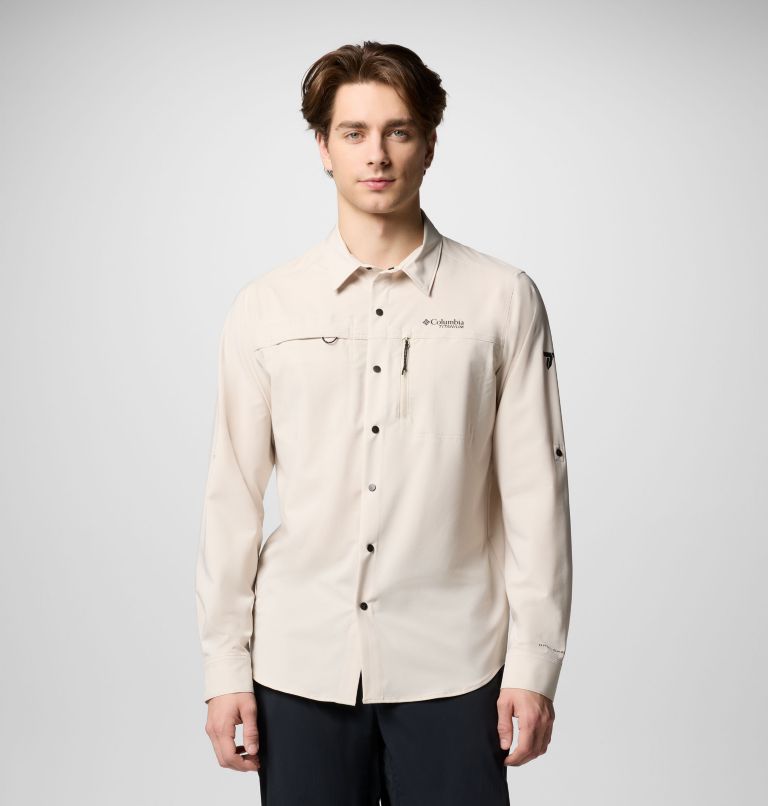 Men's Summit Valley Woven Long Sleeve Shirt, Color: Dark Stone, image 1