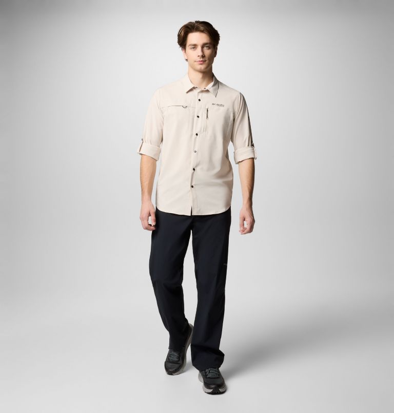 Men's Summit Valley Woven Long Sleeve Shirt, Color: Dark Stone, image 2