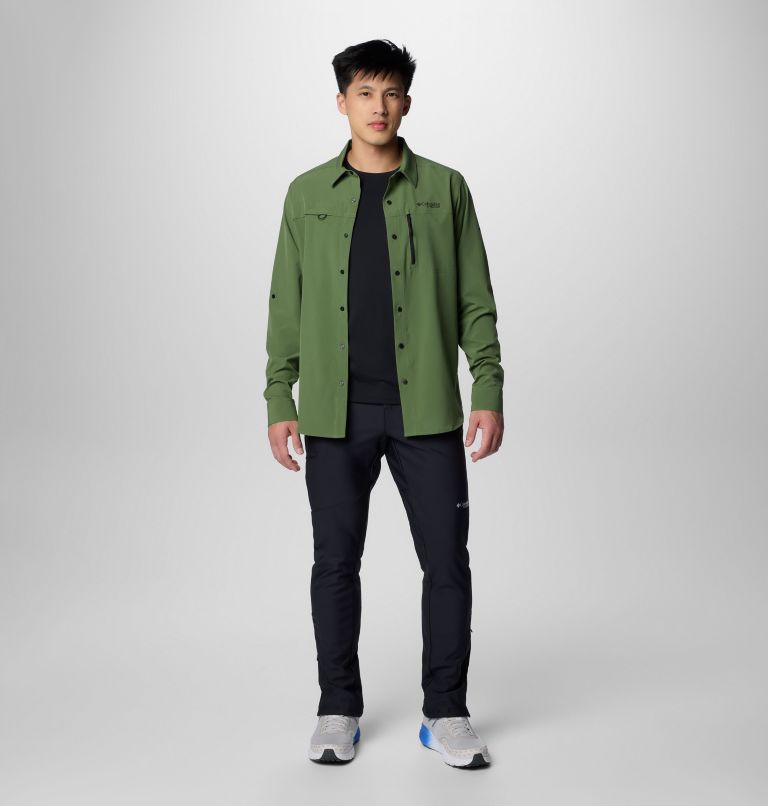 Chemise tissée à manches longues Summit Valley pour homme, Color: Canteen, image 3