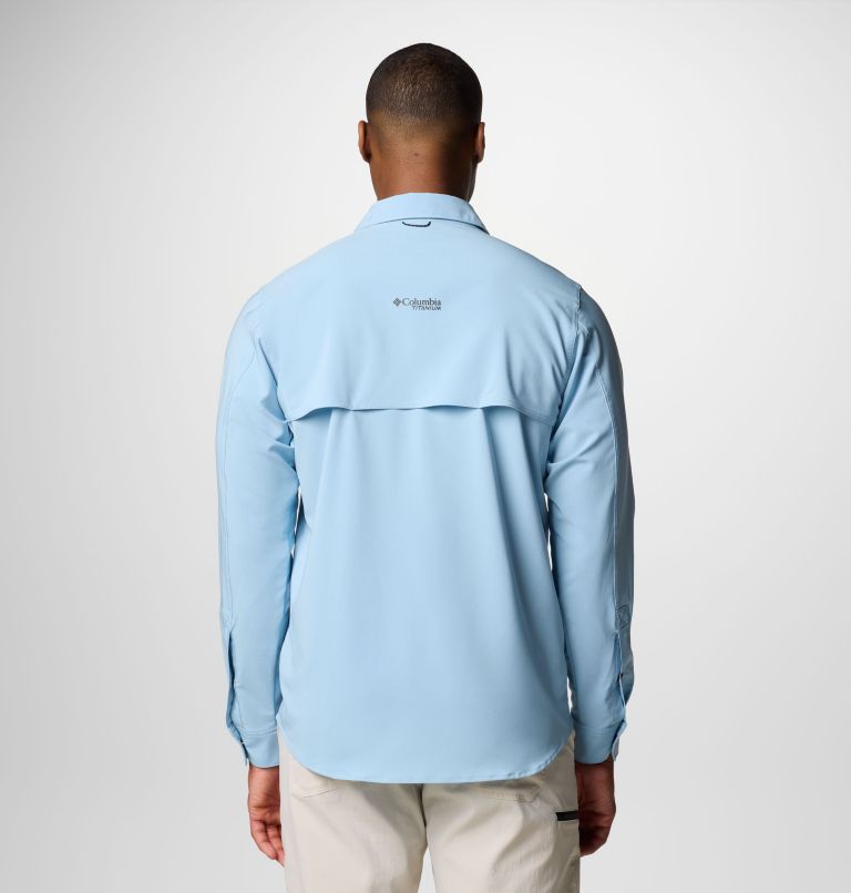 Men's Summit Valley Woven Long Sleeve Shirt, Color: Ripple Blue, image 3
