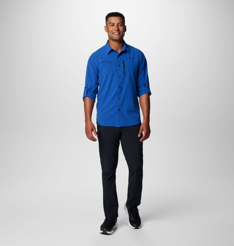 Chemise tissée à manches longues Summit Valley pour homme, Color: Mountain Blue, image 3