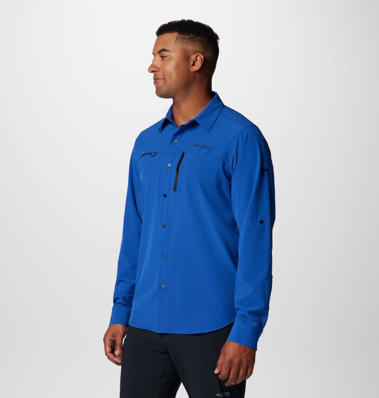 Chemise tissée à manches longues Summit Valley pour homme, Color: Mountain Blue, image 4