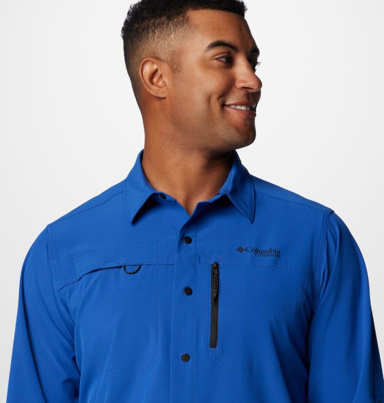Chemise tissée à manches longues Summit Valley pour homme, Color: Mountain Blue, image 5
