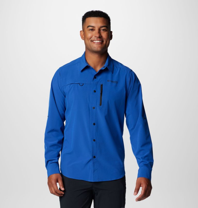 Chemise tissée à manches longues Summit Valley pour homme, Color: Mountain Blue, image 1