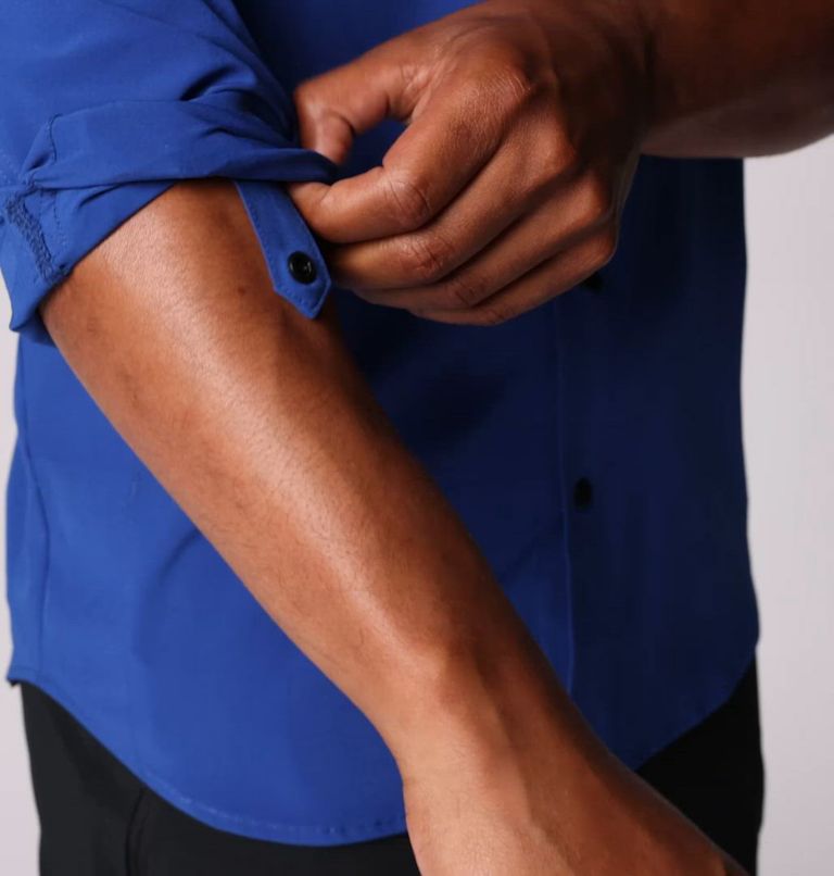 Chemise tissée à manches longues Summit Valley pour homme, Color: Mountain Blue