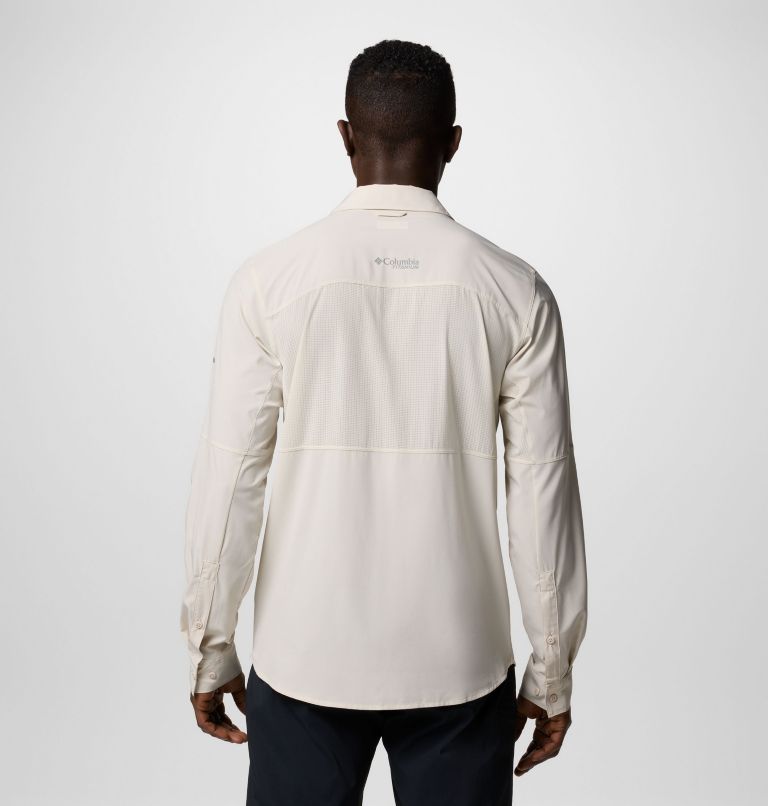 Men's Cirque River Vented Woven Long Sleeve Shirt, Color: Dark Stone, image 3