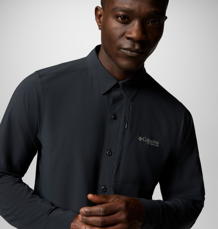 Men's Cirque River Technical Shirt, Color: Black, image 5
