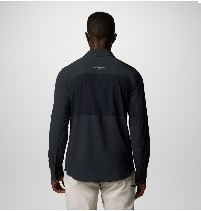 Men's Cirque River Technical Shirt, Color: Black, image 2