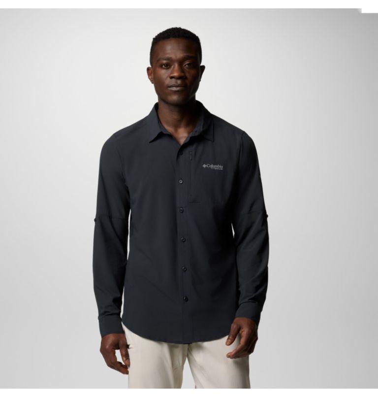 Men's Cirque River Technical Shirt, Color: Black, image 1
