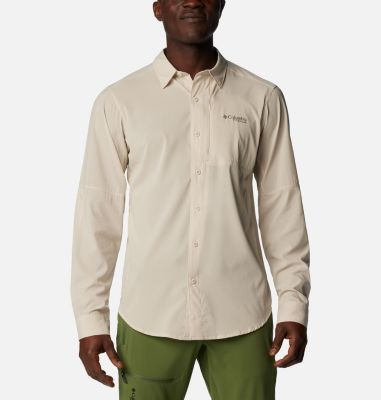 Yellow Mens Columbia Long Sleeve Shirts Sale UK - Columbia Black Friday