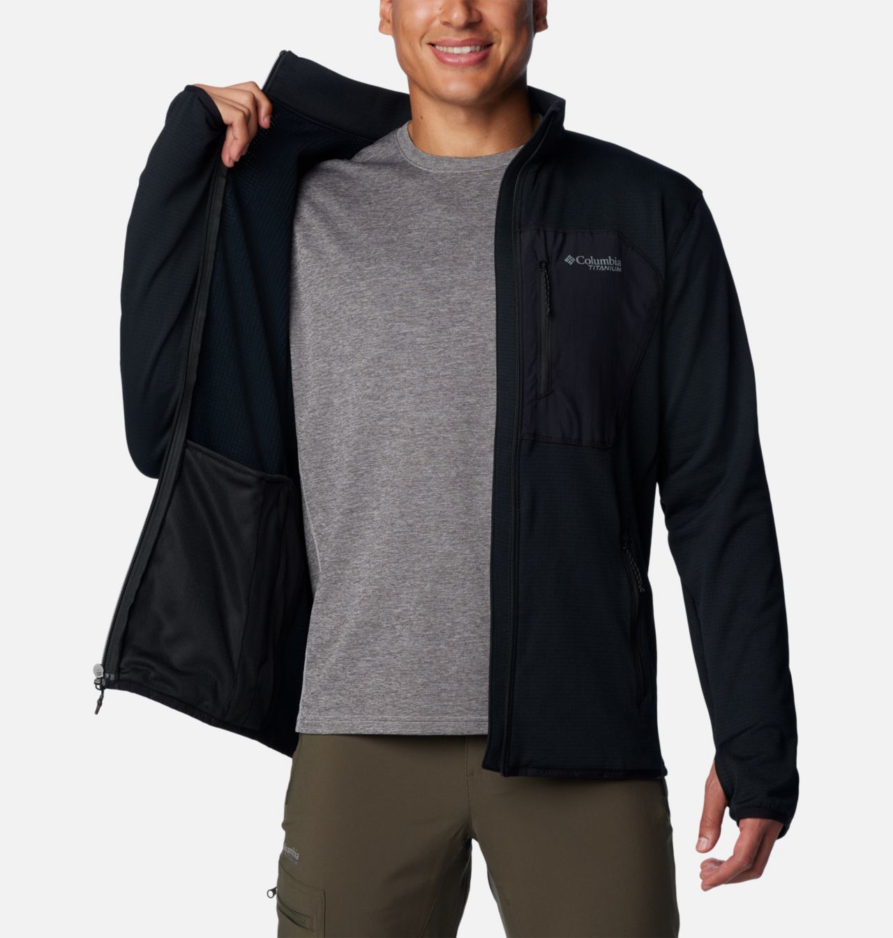 Manteau à fermeture éclair en tissu polaire quadrillé Triple Canyon™ pour homme 5