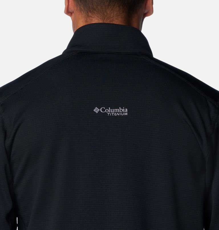 Men's Triple Canyon Grid Fleece Full Zip Jacket, Color: Black, image 7