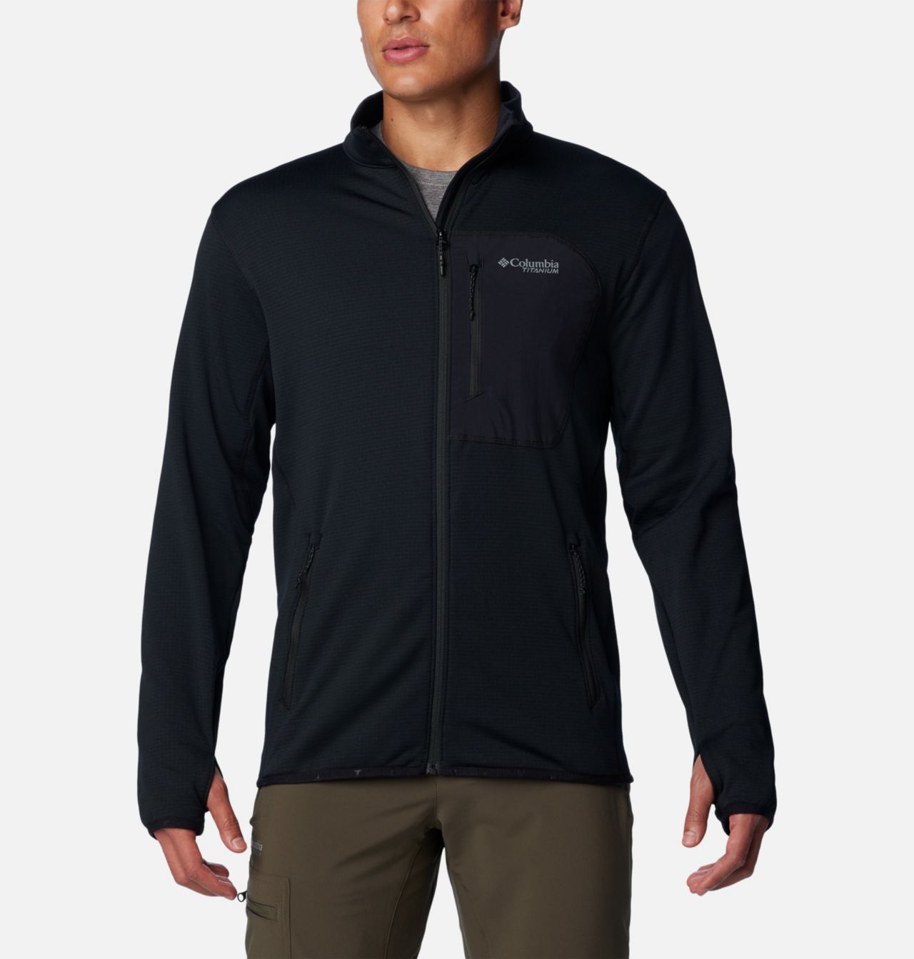 Manteau à fermeture éclair en tissu polaire quadrillé Triple Canyon™ pour homme 1
