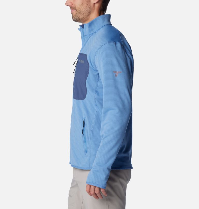 Men's Triple Canyon Grid Fleece, Color: Skyler, Dark Mountain, image 3