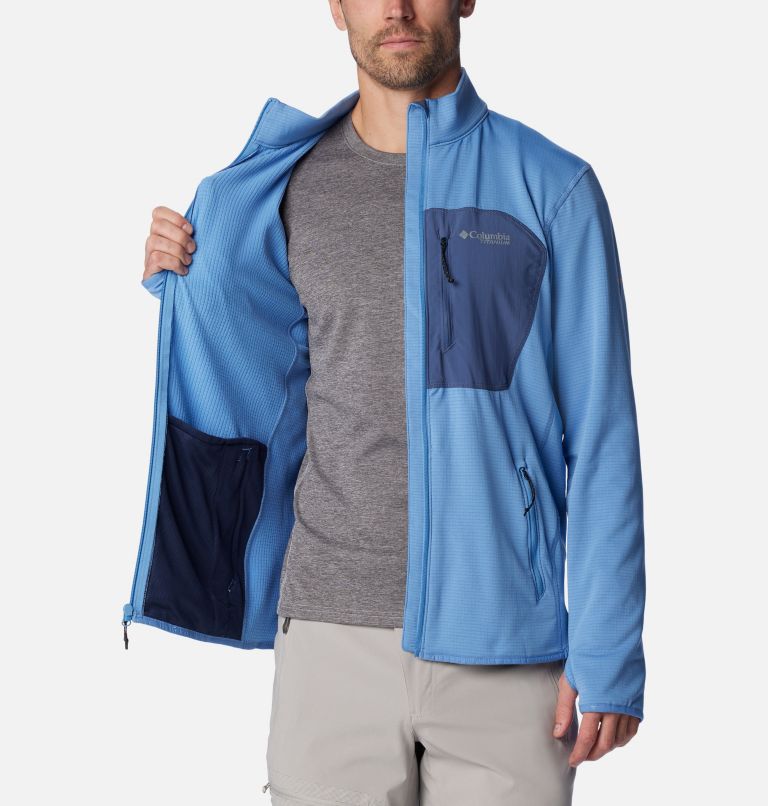 Men's Triple Canyon Grid Fleece, Color: Skyler, Dark Mountain, image 5