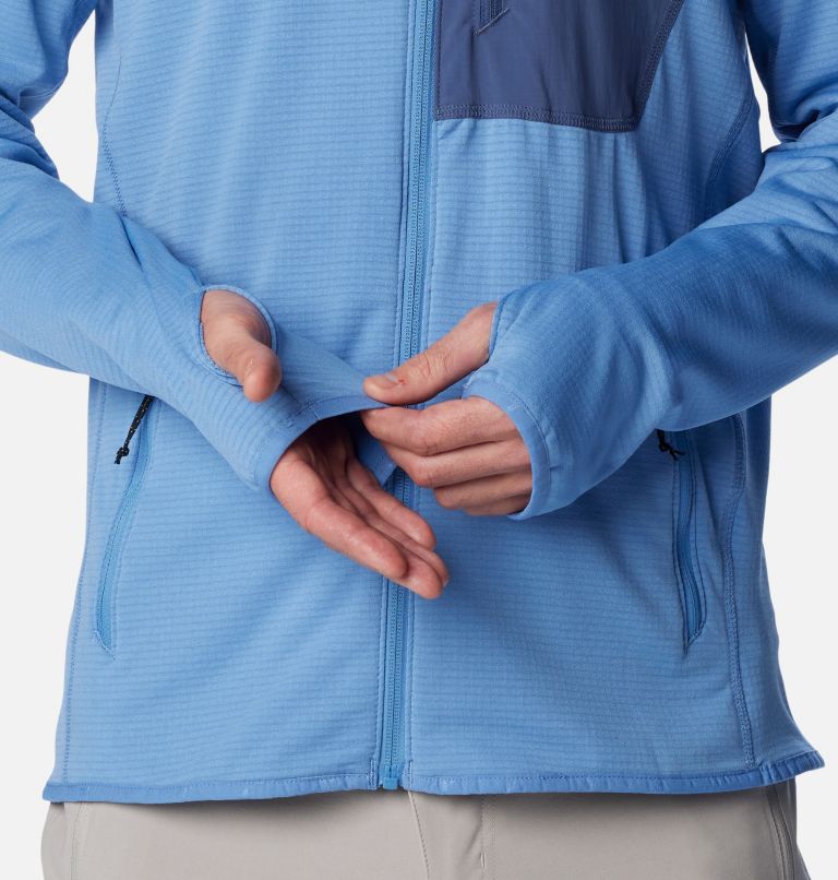 Men's Triple Canyon Grid Fleece, Color: Skyler, Dark Mountain, image 8