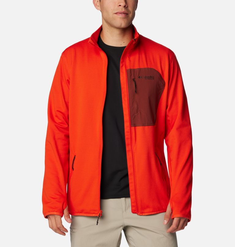 Men's Triple Canyon Grid Fleece, Color: Spicy, Spice, image 9